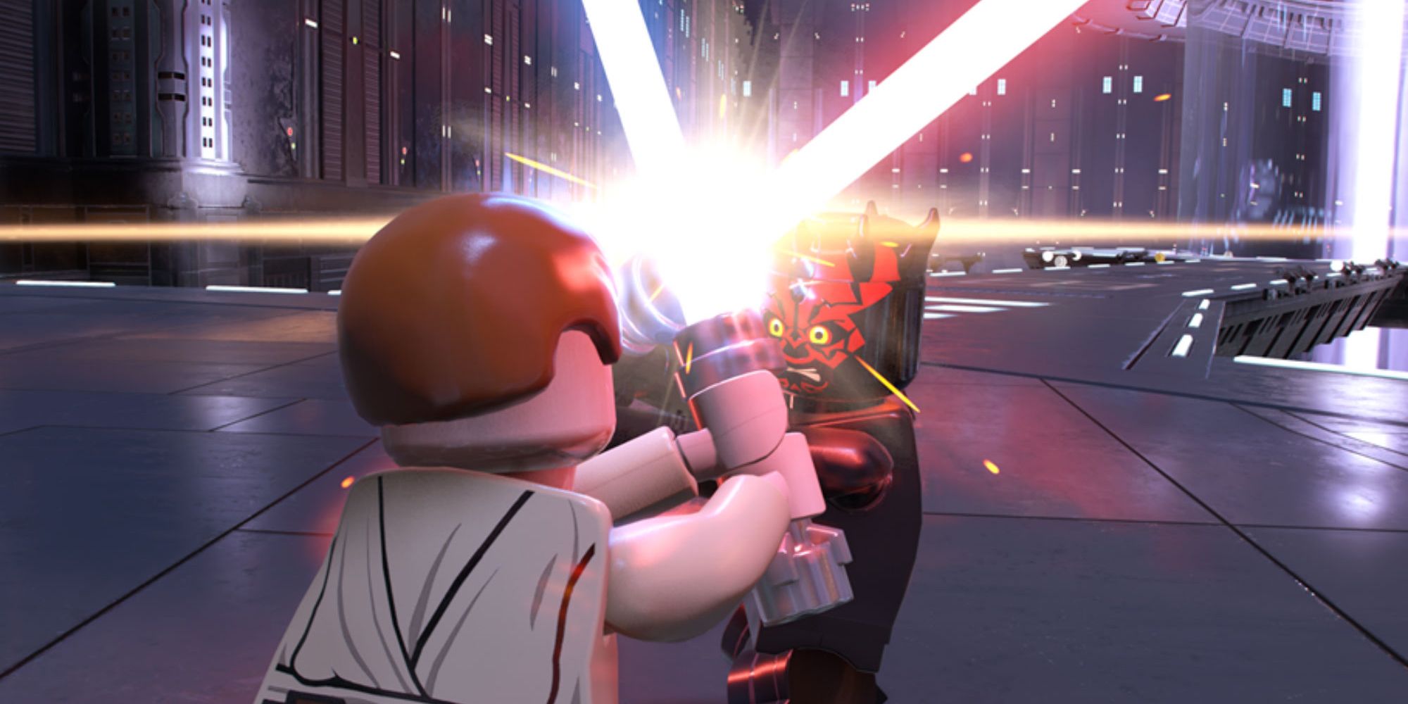 Maul and Obi-Wan in LEGO Star Wars The Skyalker Saga