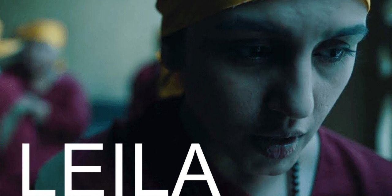 Poster for dystopian drama Leila showing Shalini looking scared