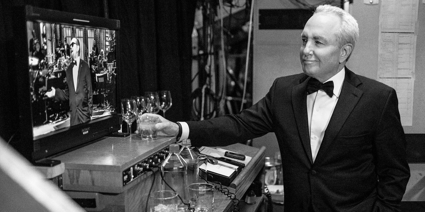 Lorne Michaels on set of Saturday Night Live