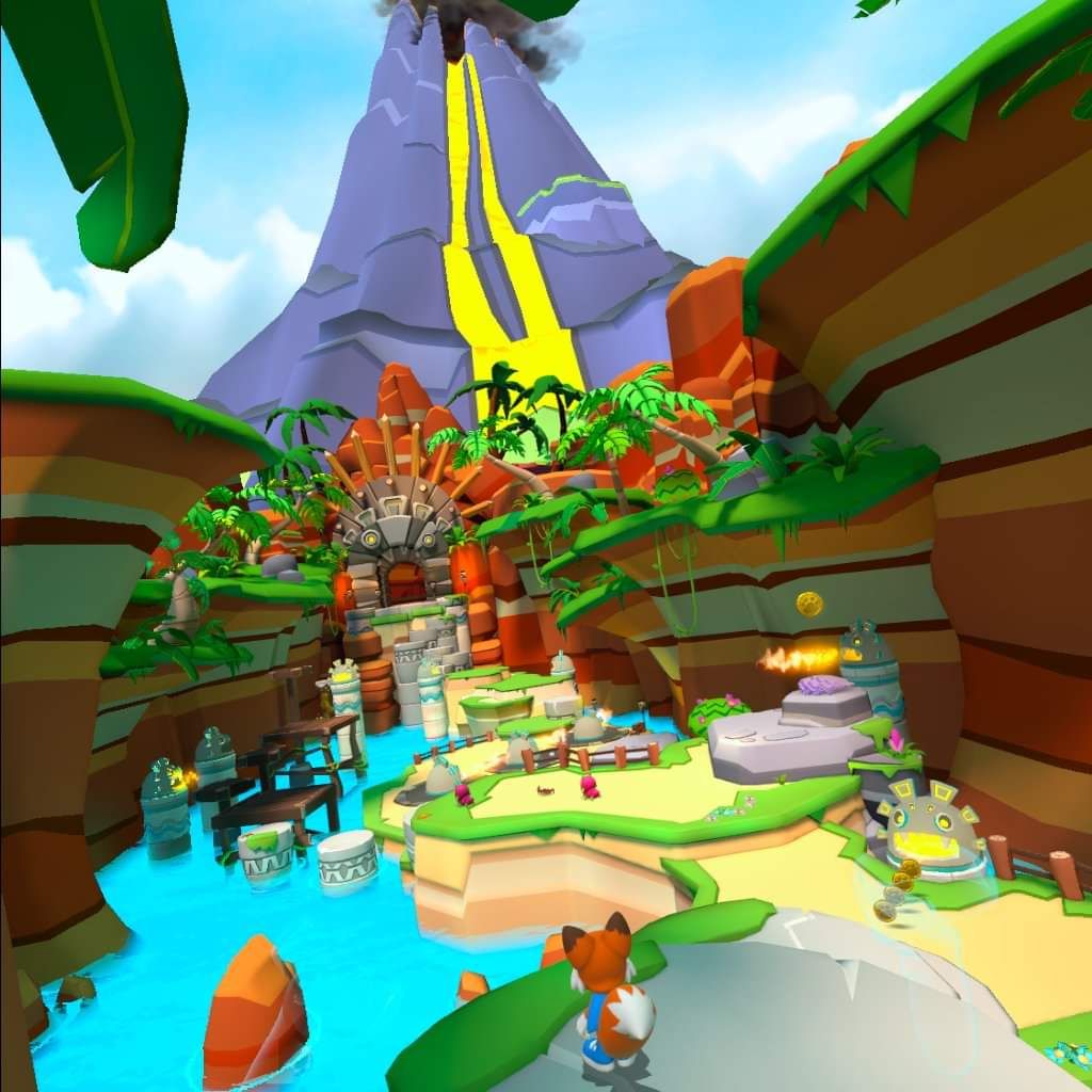 Lucky's Tale Review Fire Level Disorienting VR