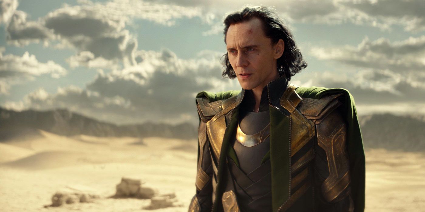 Loki stands against a sky in Thor: The Dark World