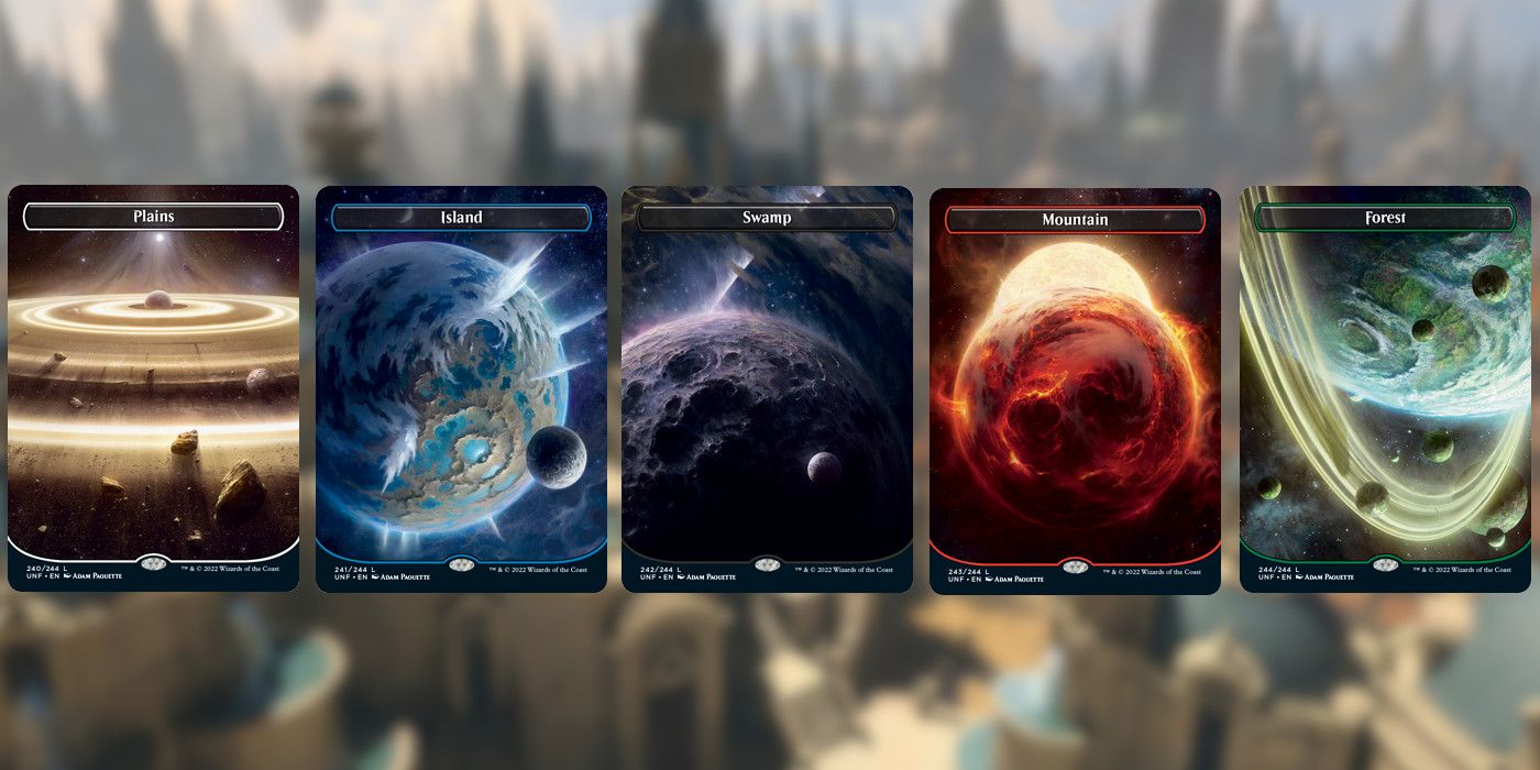 Magic The Gathering Unfinity's FullArt Lands and How to Get Them