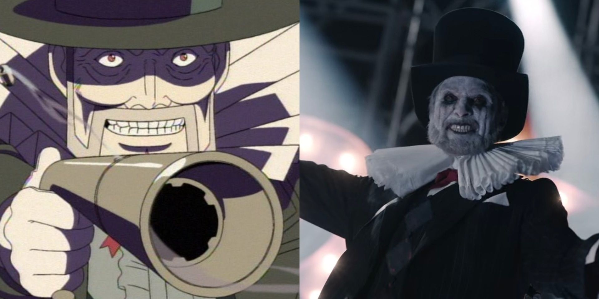 Mad Pierrot split photo on cowboy bebop