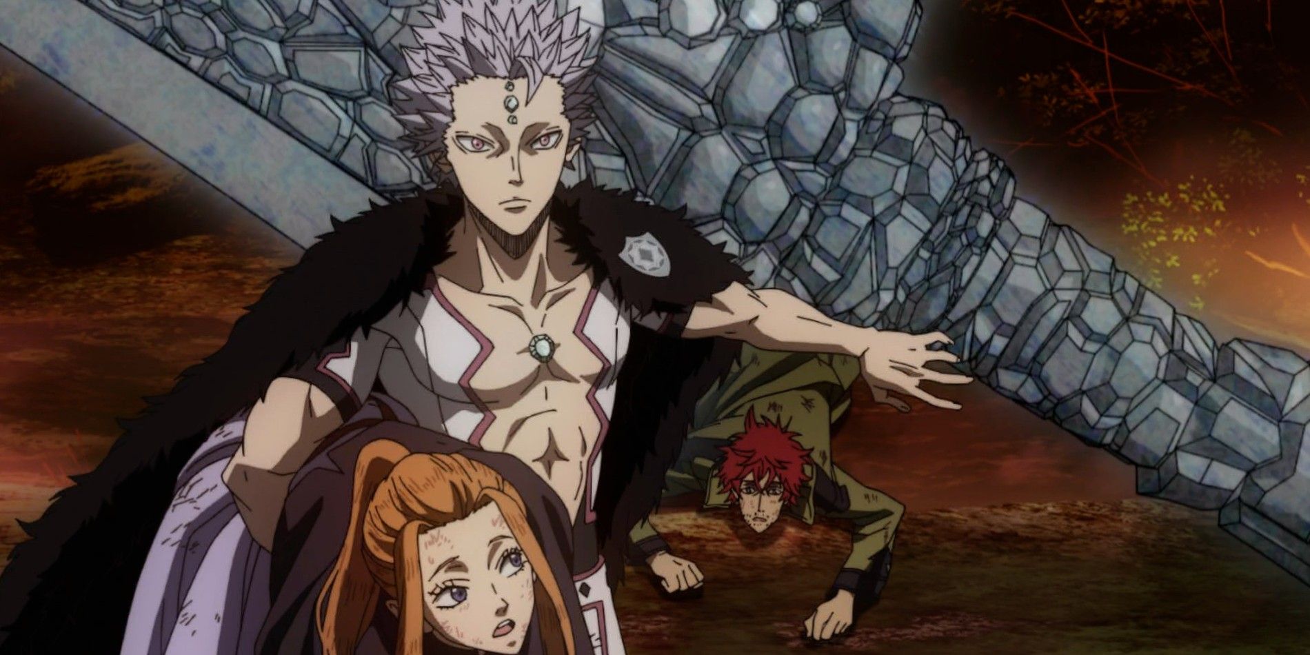 Mars, Domina and Fanzell in Black Clover