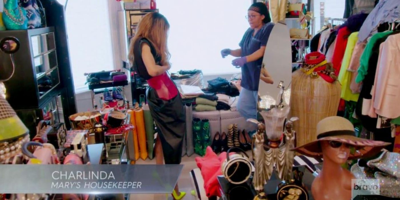 Mary and Charlinda in her closet on RHOSLC