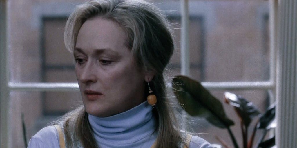 Meryl Streep looking sad in The Hours