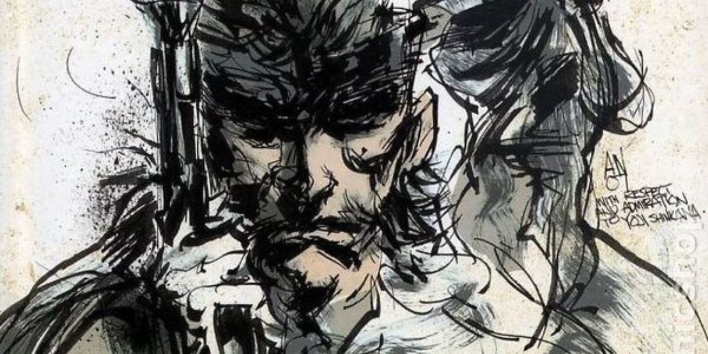 Solid Snake on the cover of a Metal Gear Solid comic
