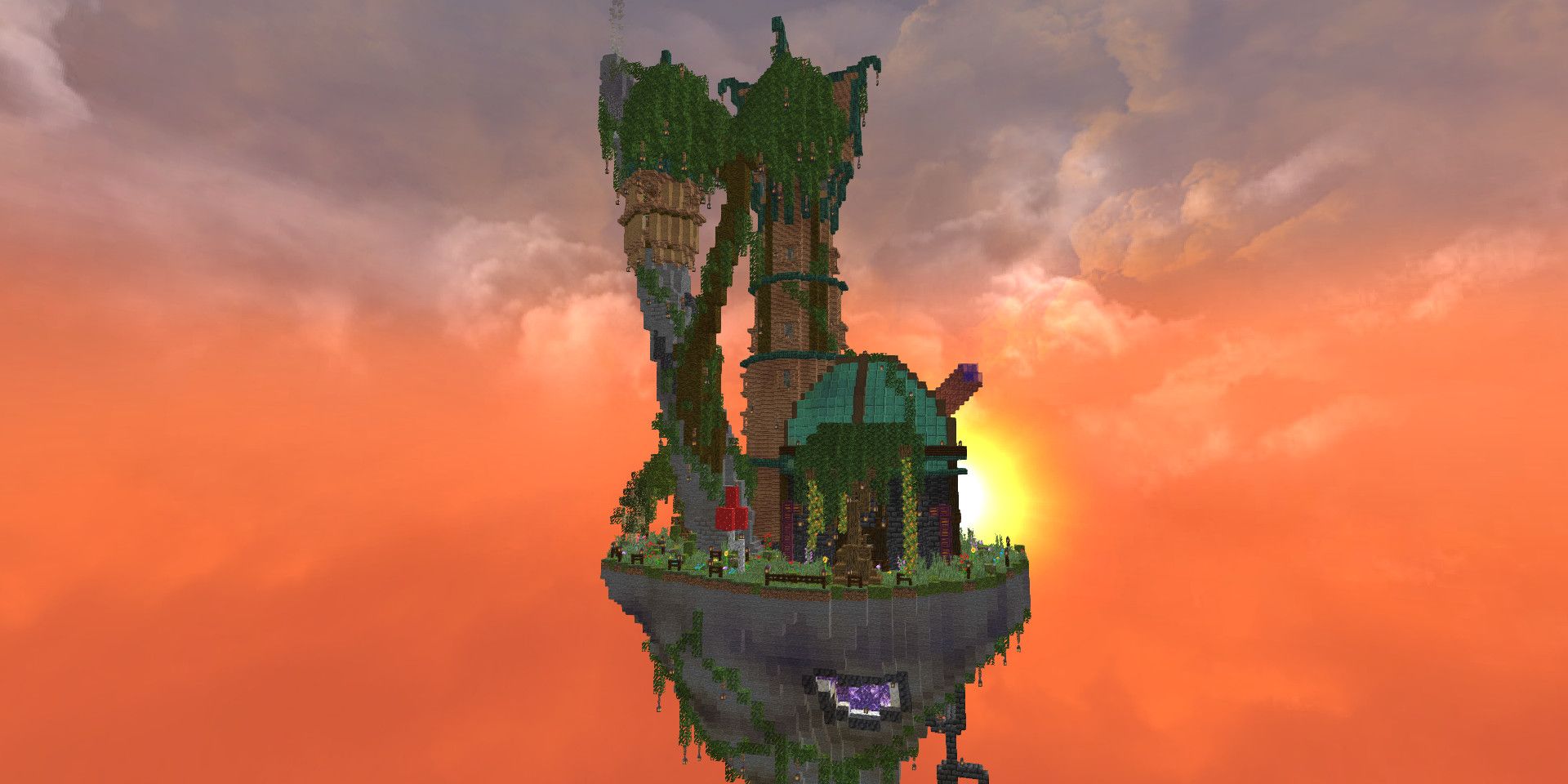 Minecraft Floating Island Build