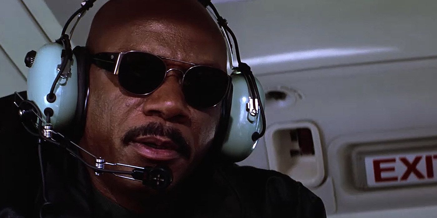 Luther Stickell in a helicopter in Mission: Impossible II