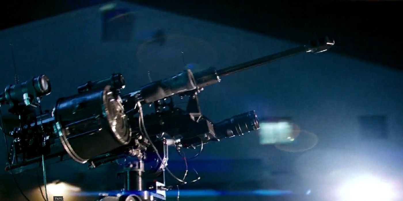 A remote controlled sniper rifle in Mission Impossible 3