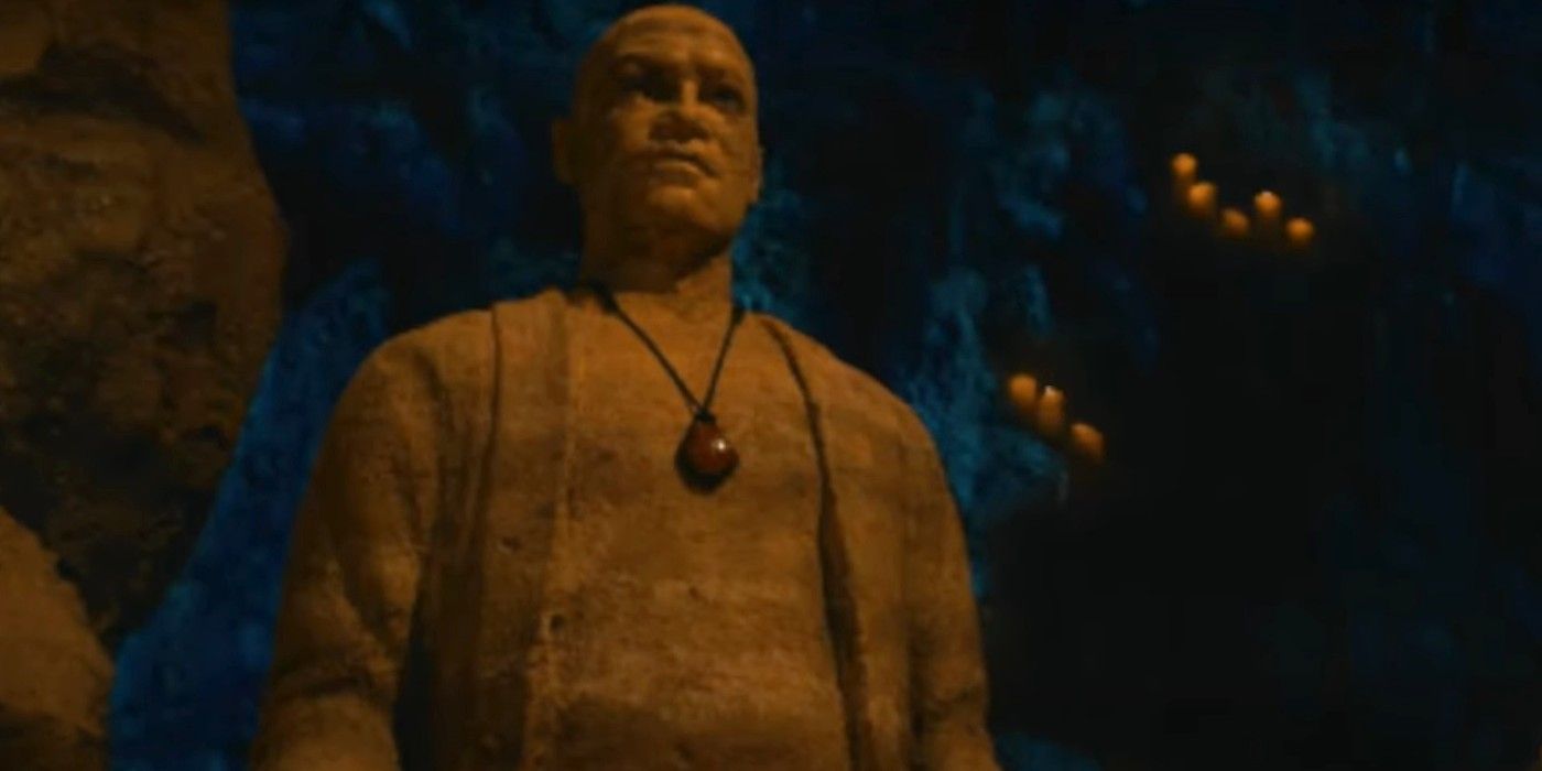 Morpheus statue in Matrix Resurrections