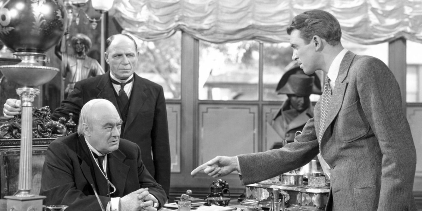 George making a deal with Mr. Potter in Its a Wonderful Life