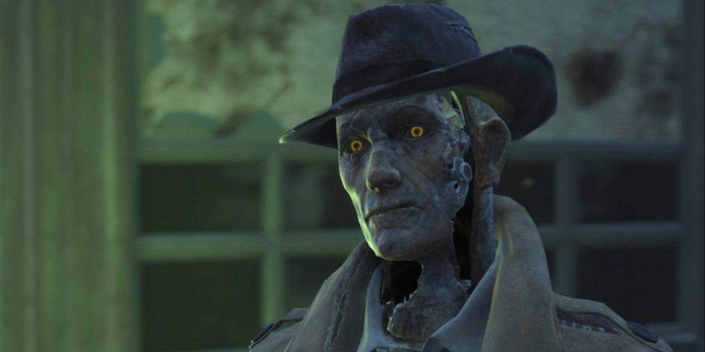 Nick Valentine in Fallout 4.
