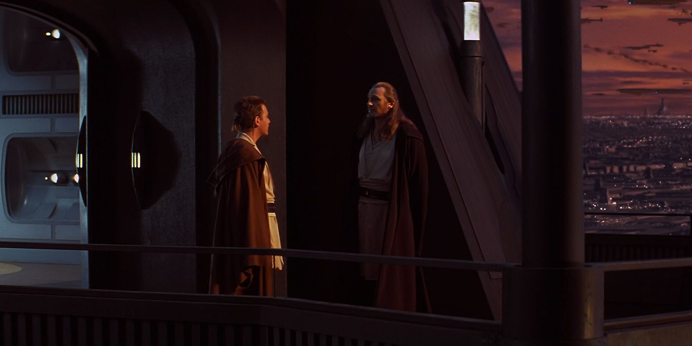 Obi-Wan chastises Qui-Gon Jinn in Star Wars: The Phantom Menace