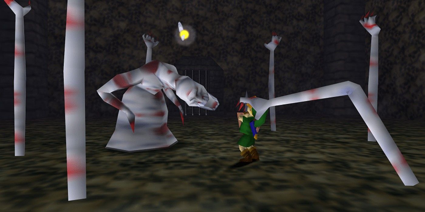 Ocarina of Time Dead Hand attacking Link
