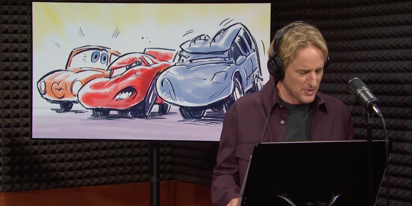 Owen Wilson in the Cars 4 sketch on SNL