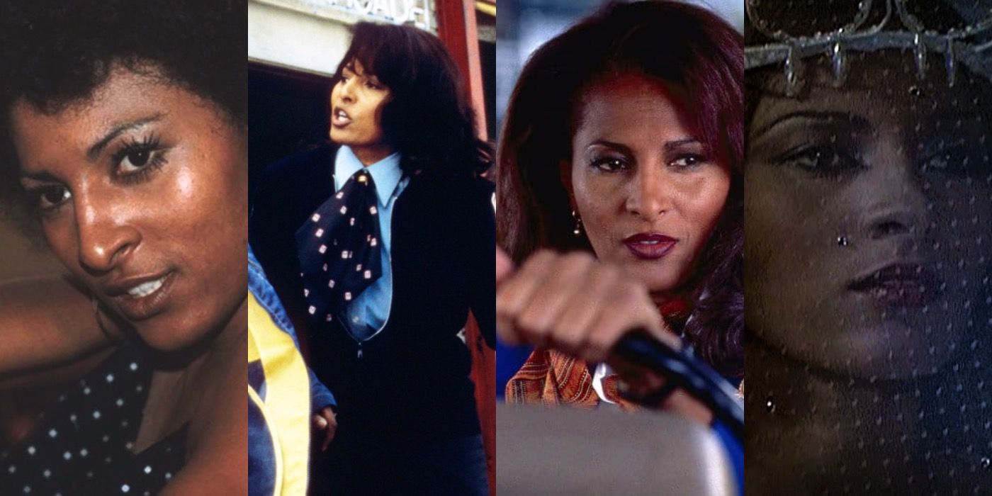 Split image of Pam Grier in Various Roles