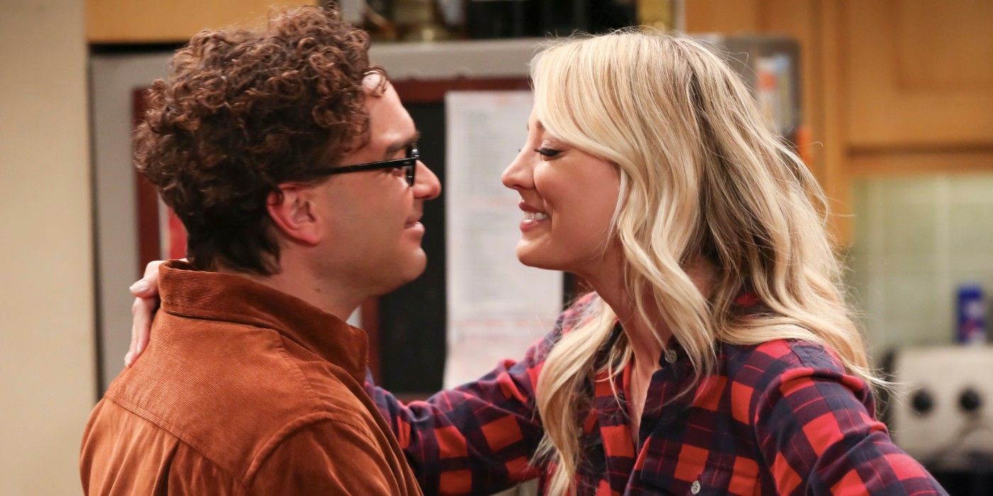Penny and Leonard in The Big Bang Theory