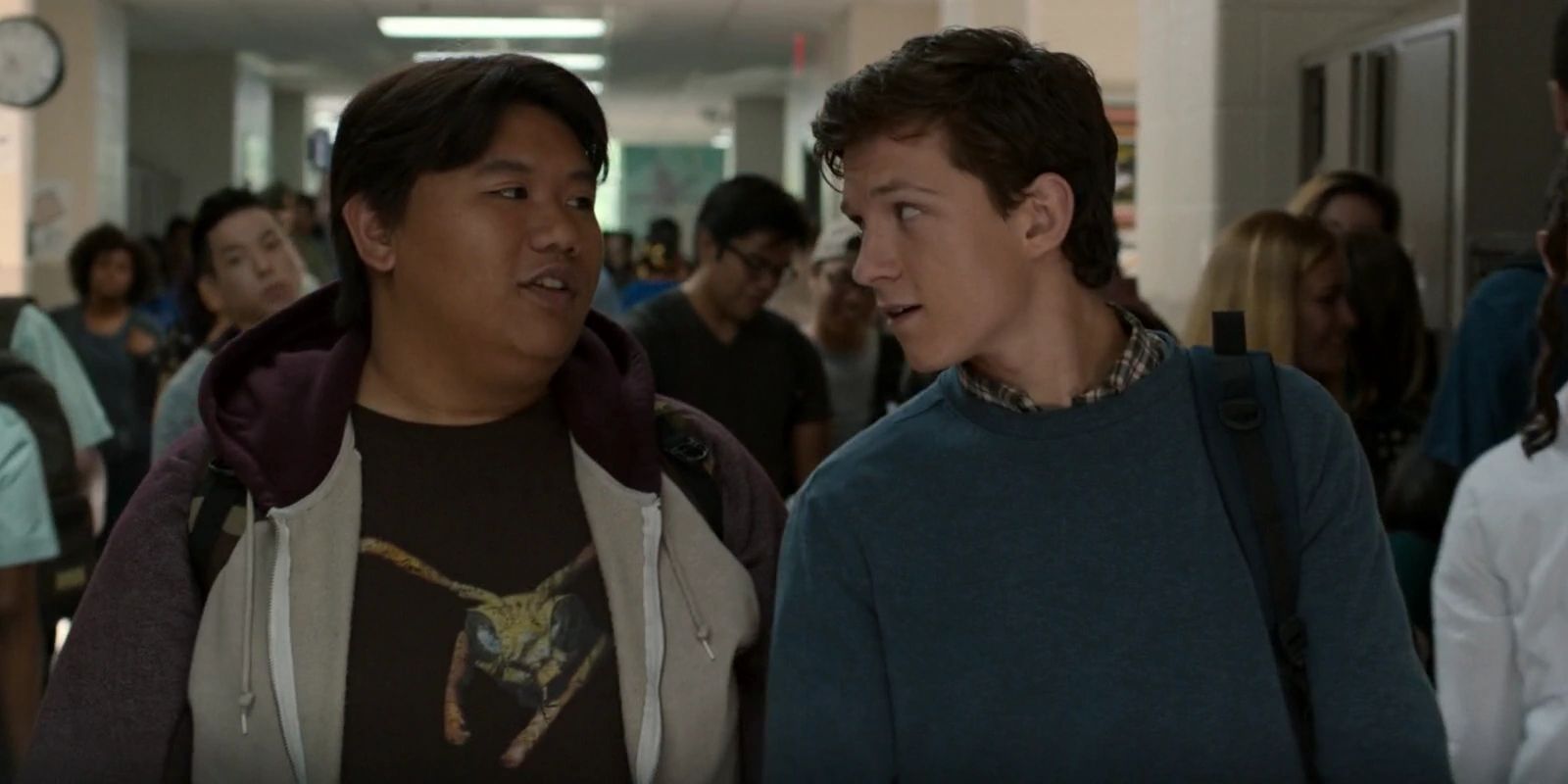 Peter Parker and Ned in School Homecoming