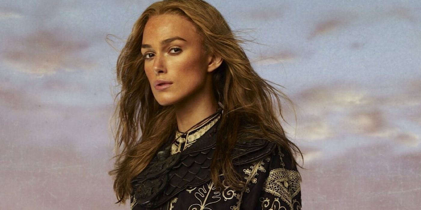 Elizabeth Swann (Keira Knightley) in a promo image for Pirates of the Caribbean 3