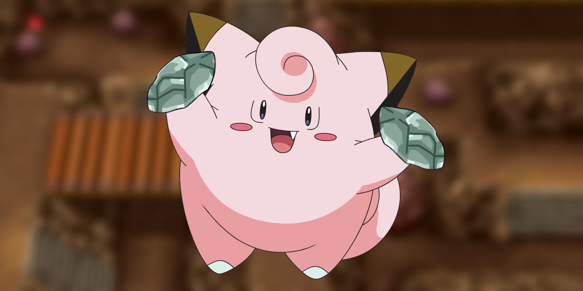 Clefairy with moon stones in Pokémon BDSP