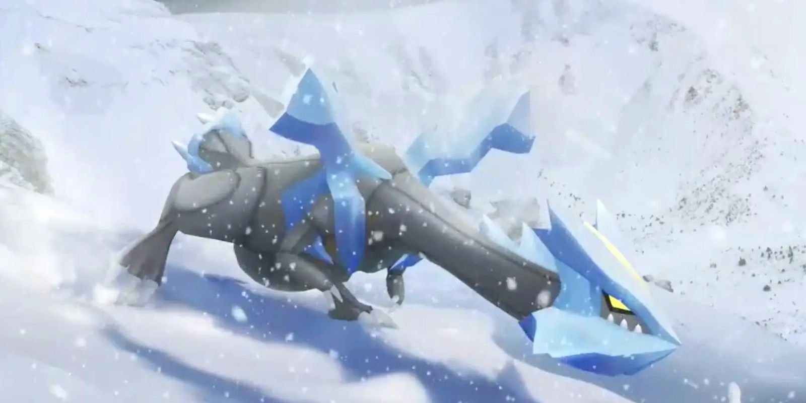 Pokémon GO Kyurem Raid Counters Kyurem Snow Background