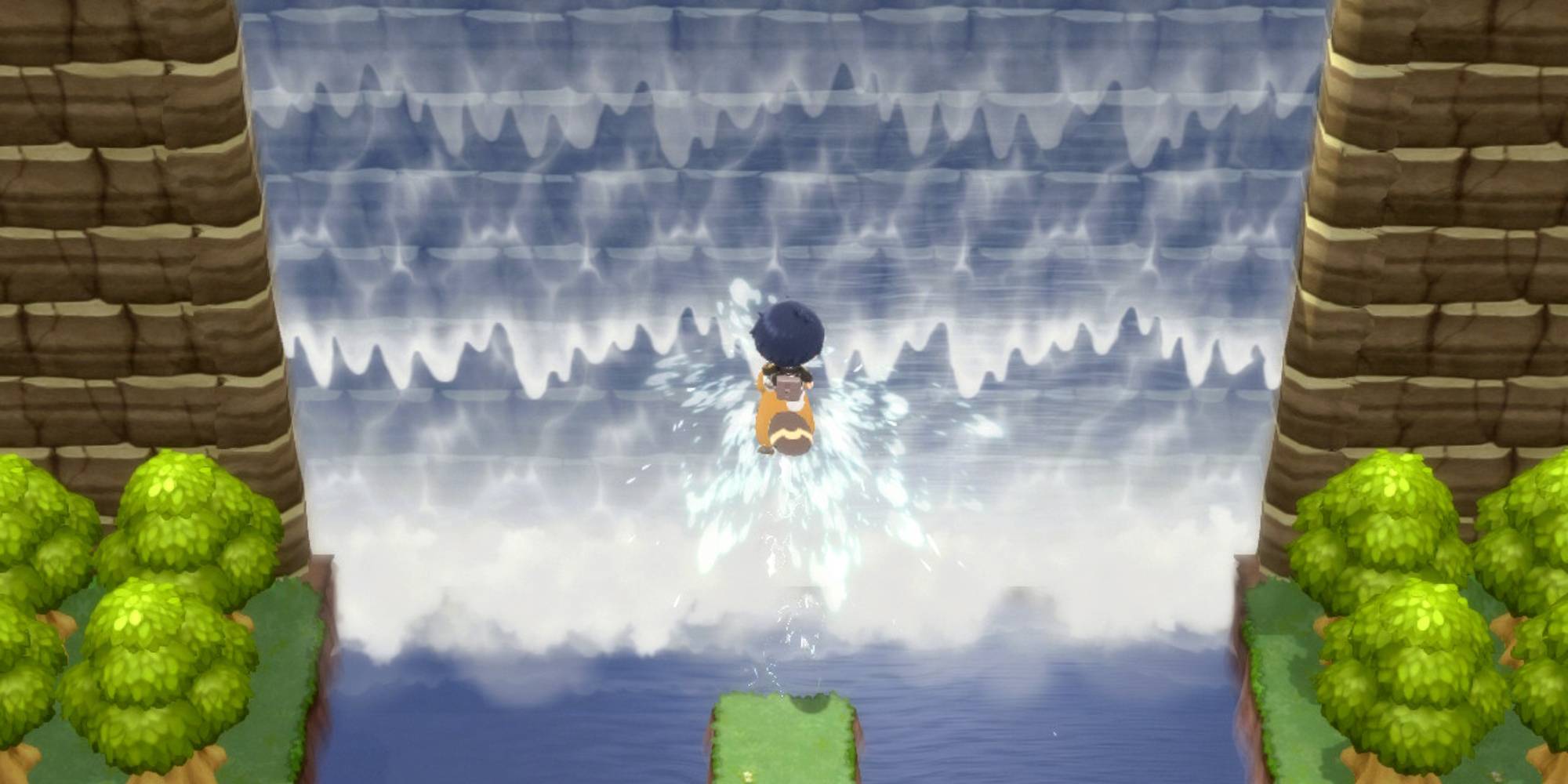 Pokemon bdsp waterfall