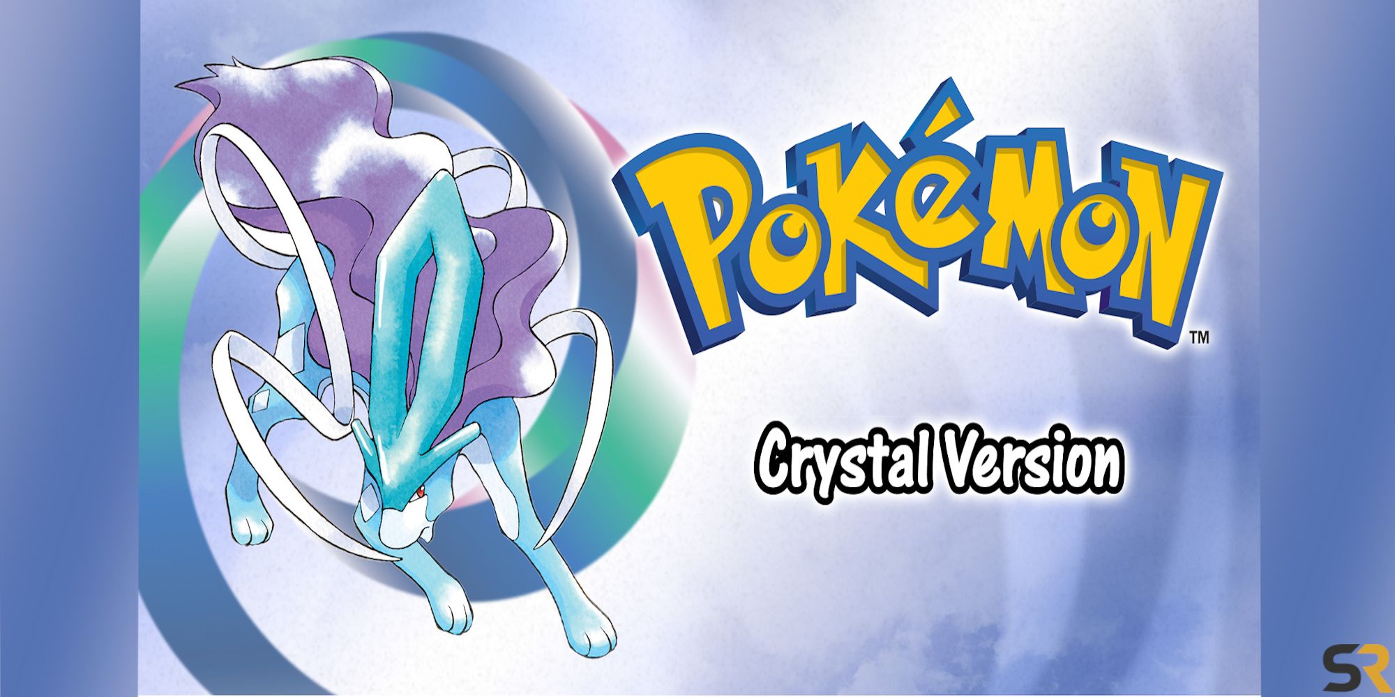 Pokemon Crystal cover with it's Legendary Pokemon