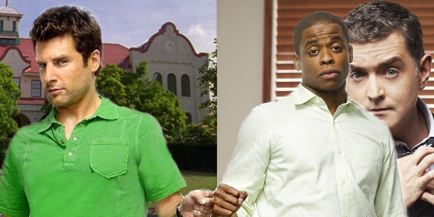 An image of Shawn Spencer and Gus in Psych