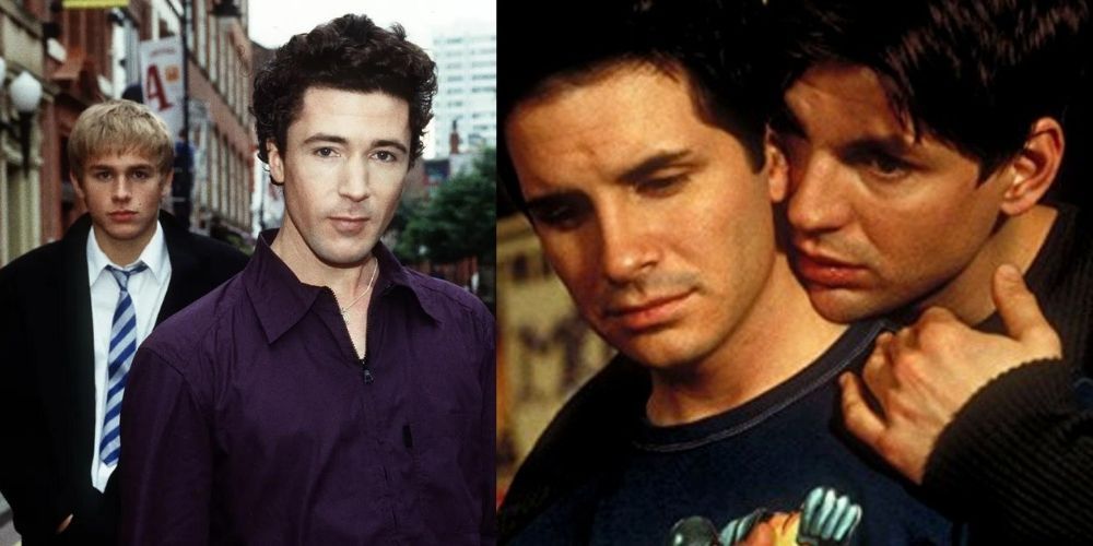 The casts of the UK and US versions of Queer as Folk
