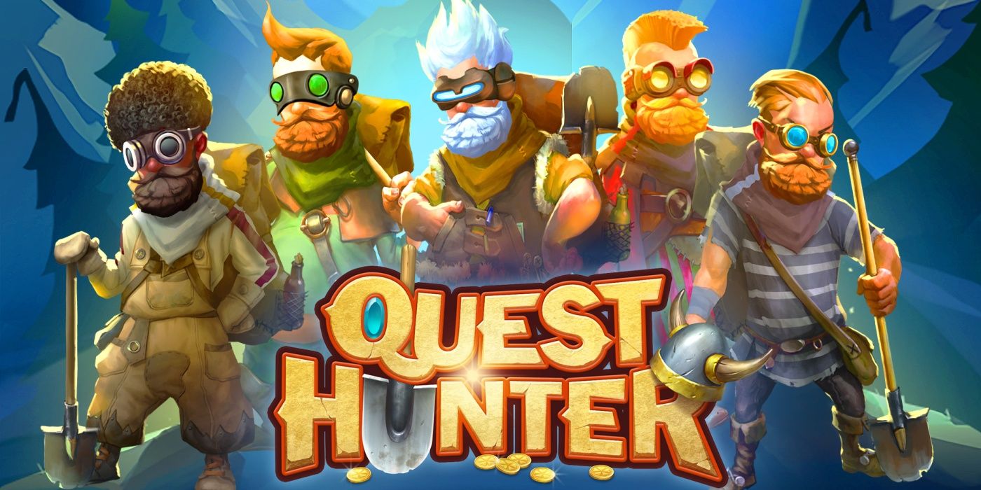 A group of heroes posing for the Quest Hunter title