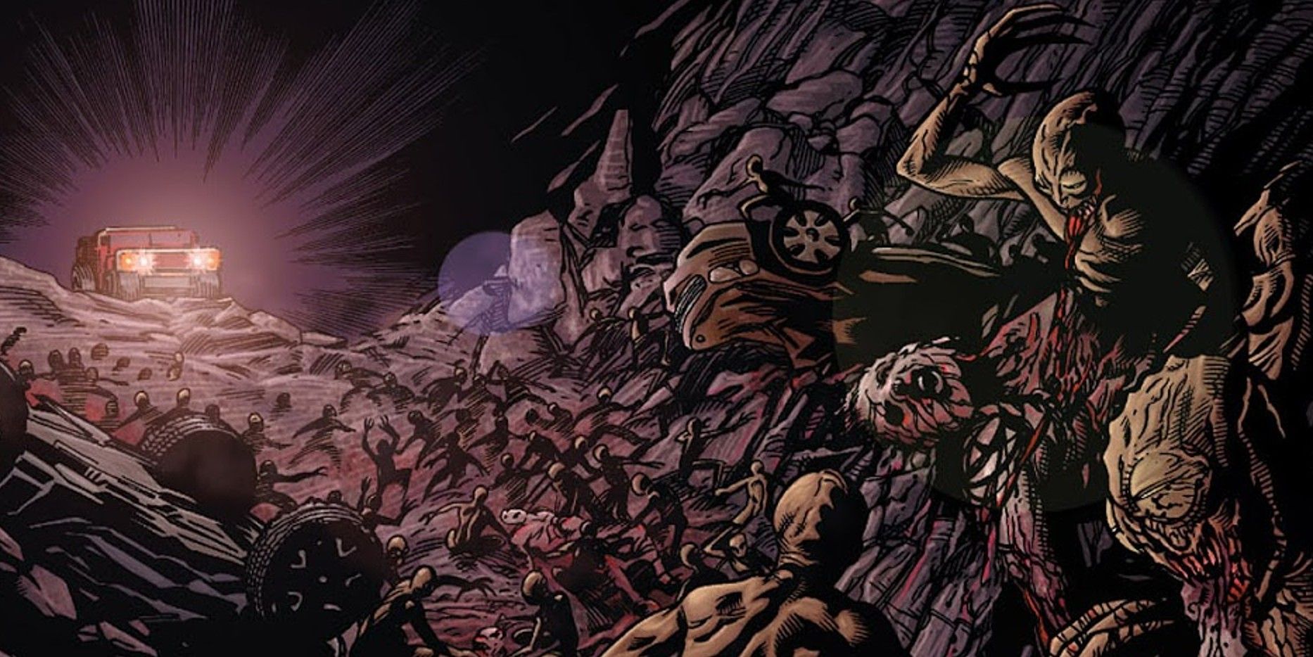 Moloids killing and eating humans in Old Man Logan.