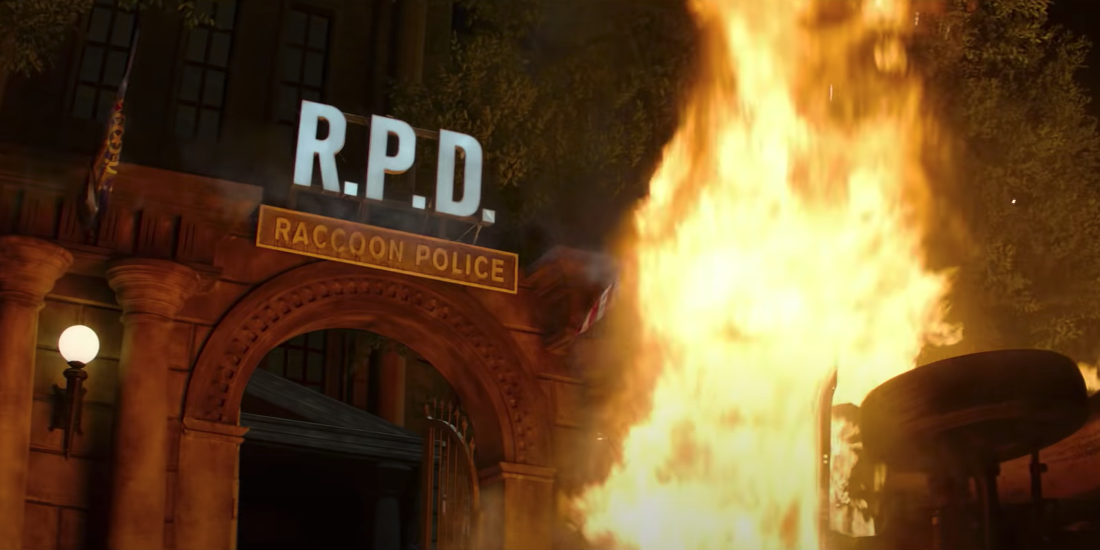 RPD burning in Resident Evil Welcome to Raccoon City