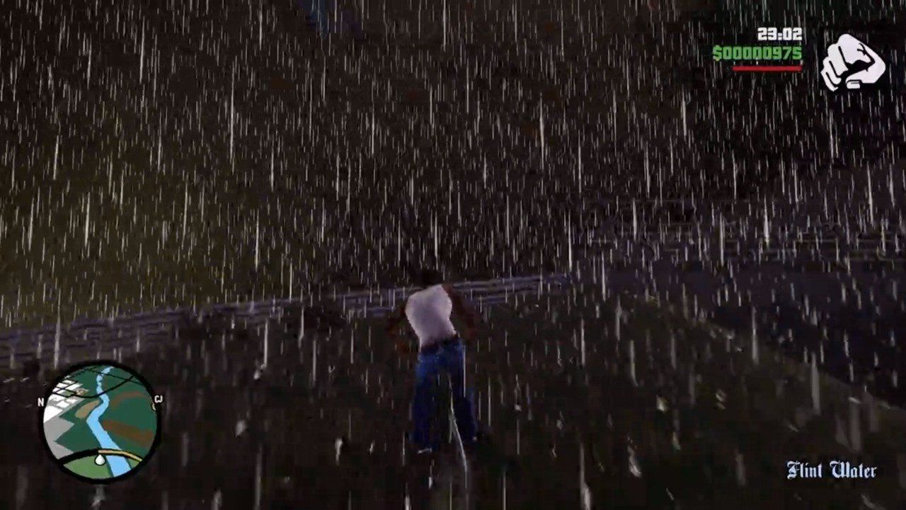 Rain in GTA: San Andreas
