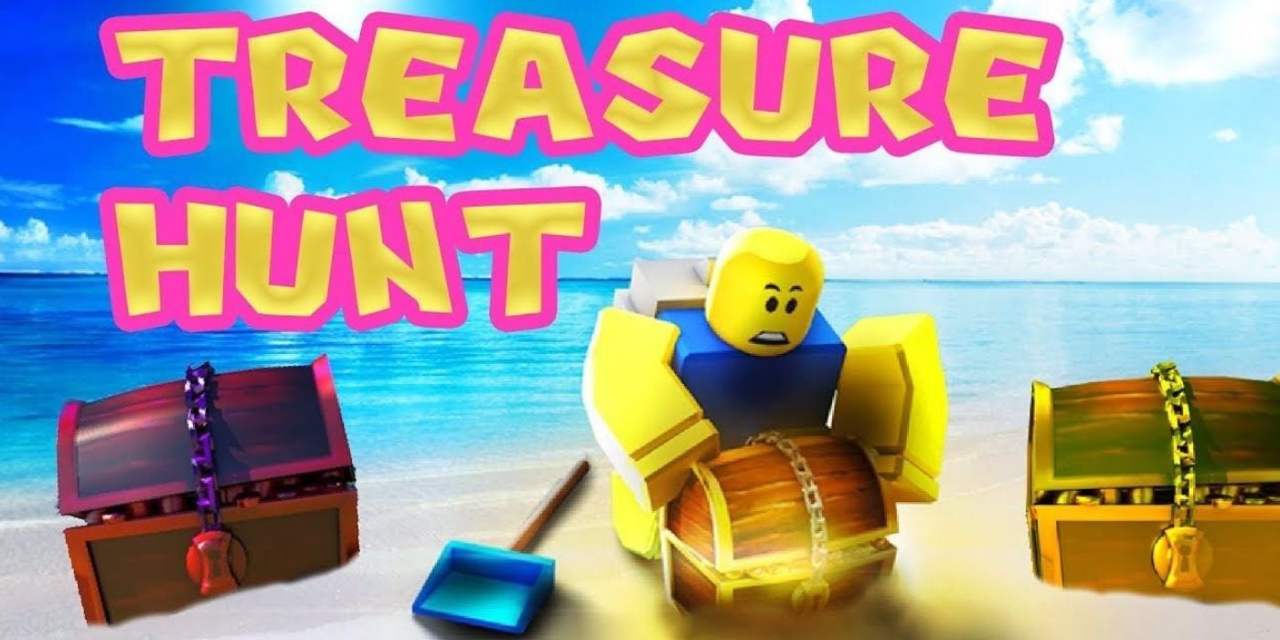 a noob robloxian digging for chests in the sand