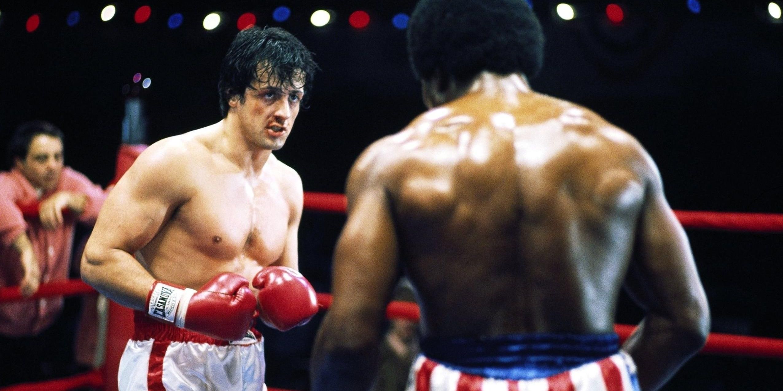 Rocky fights Apollo Creed