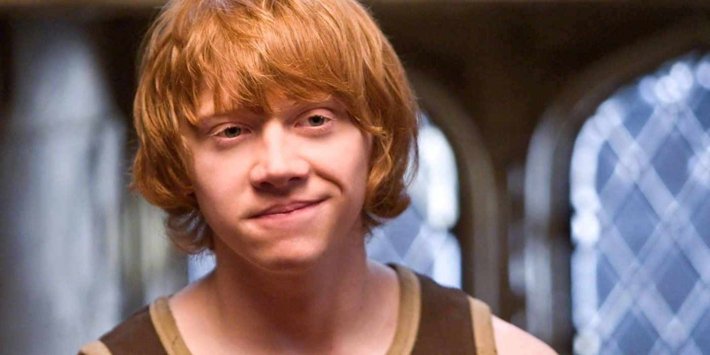 Ron Weasley smiling in Harry Potter and the Half-Blood Prince