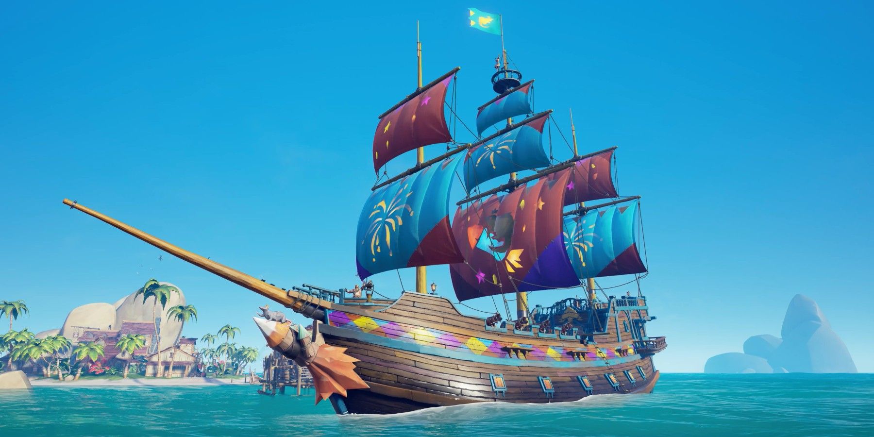 The party boat in Sea of Thieves 