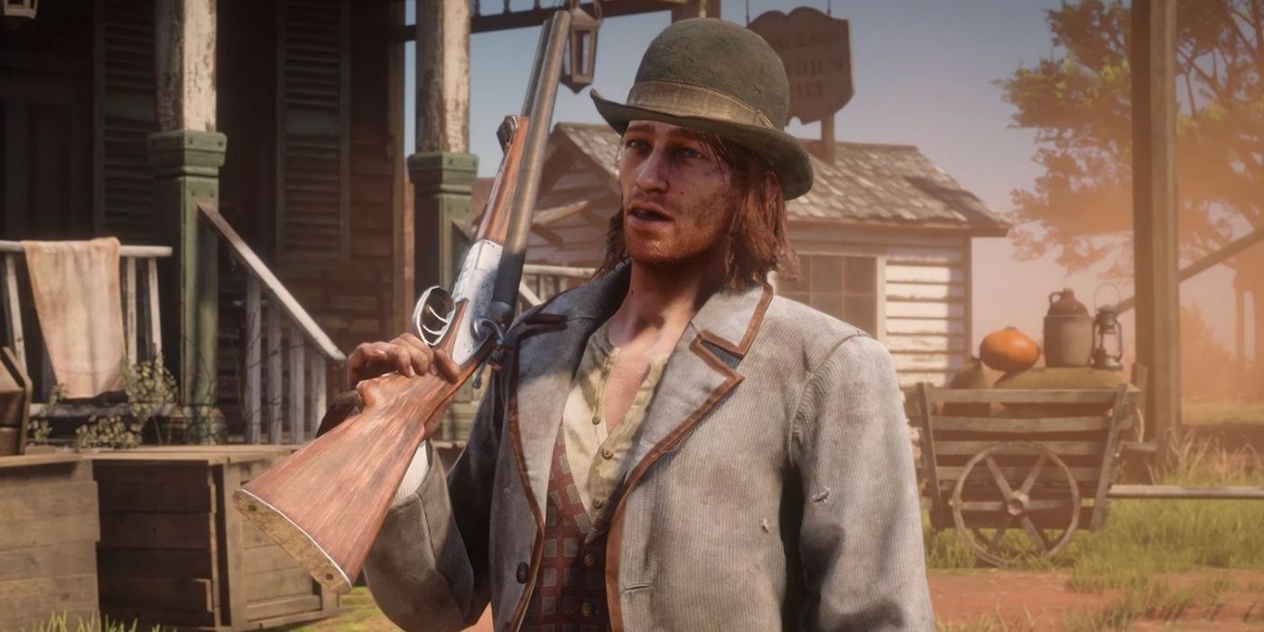 Sean MacGuire seconds before getting killed in Red Dead Redemption 2