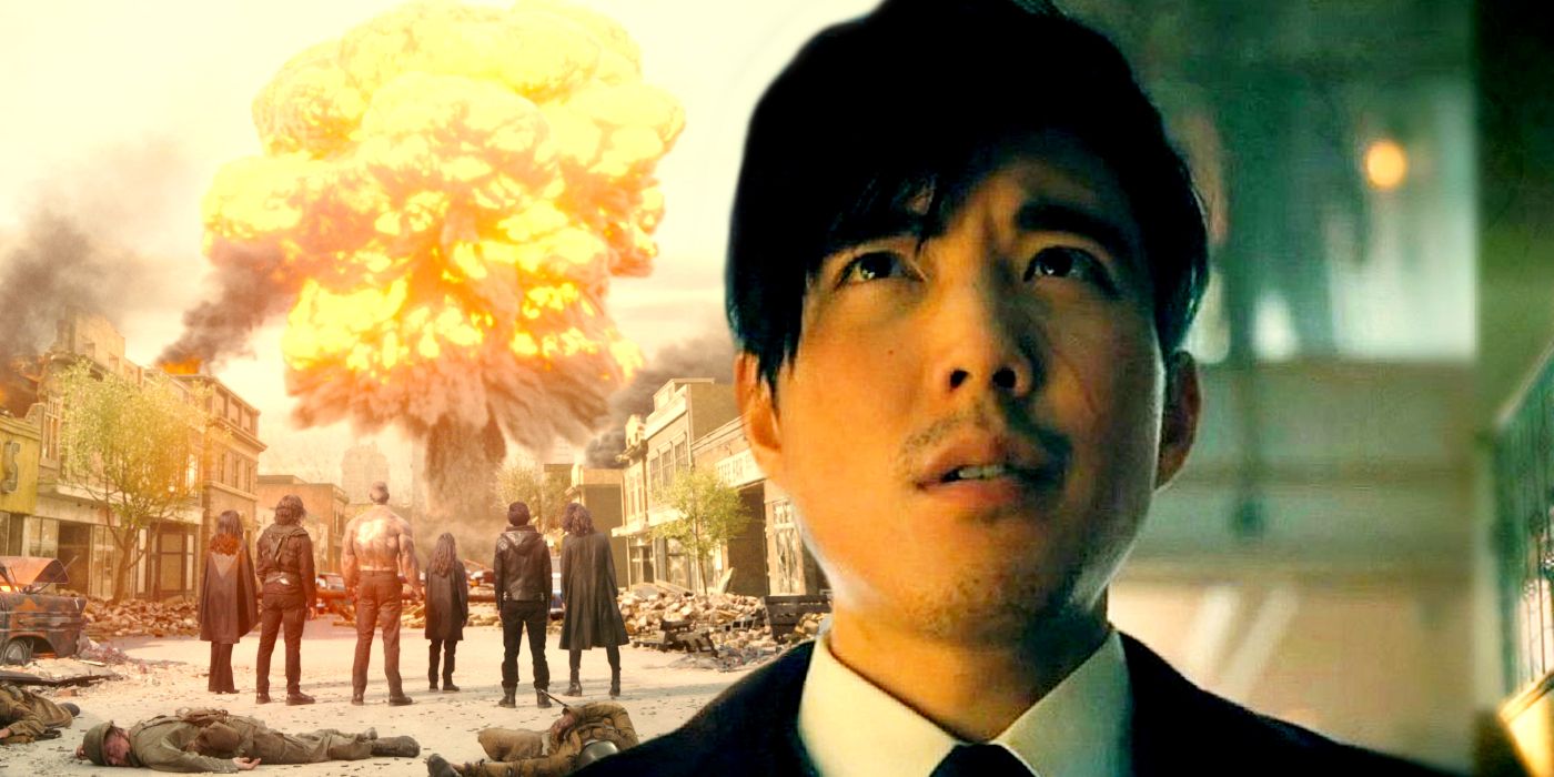 Season 2 apocalypse and Justin H Min as Sparrow Ben Hargreeves in Umbrella Academy
