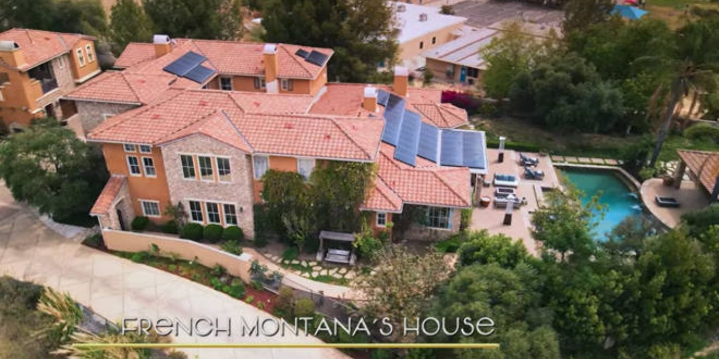 Bird's eye view of French Montana's house on Selling Sunset