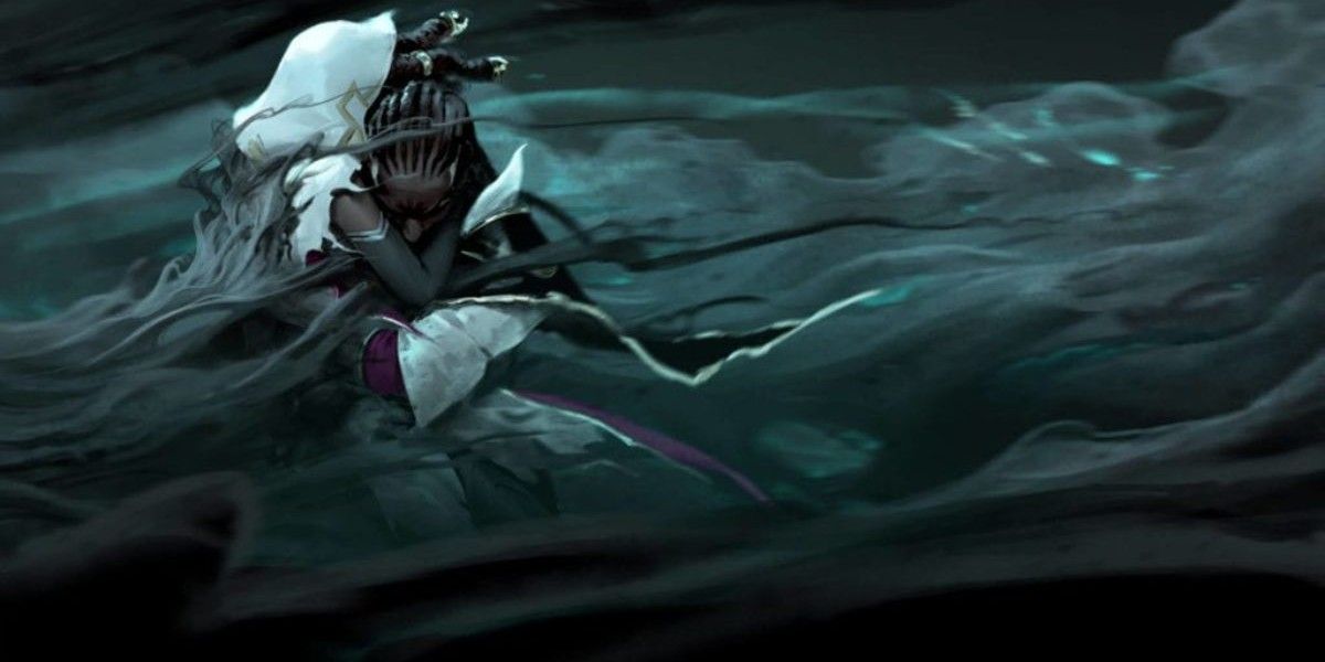 Senna and Lucian in the mist in League of Legends.