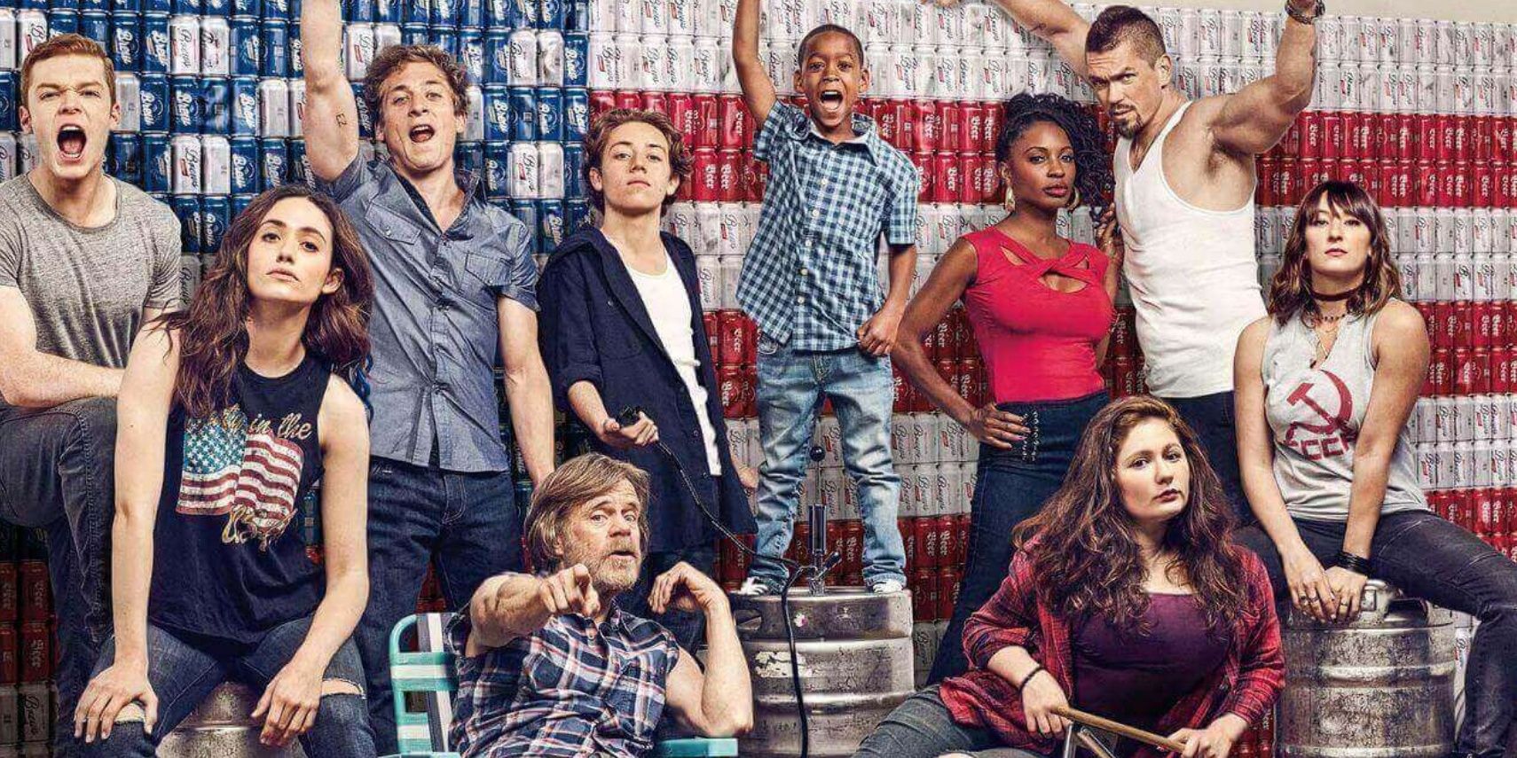 The cast of Shameless poses for a promotional photo