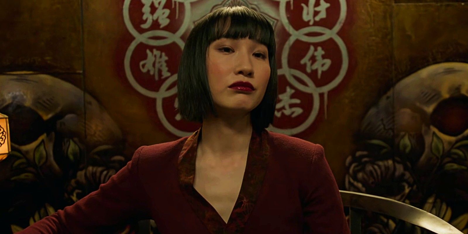 Xialing as the Ten Rings new leader in Shang-Chi's post-credit scene