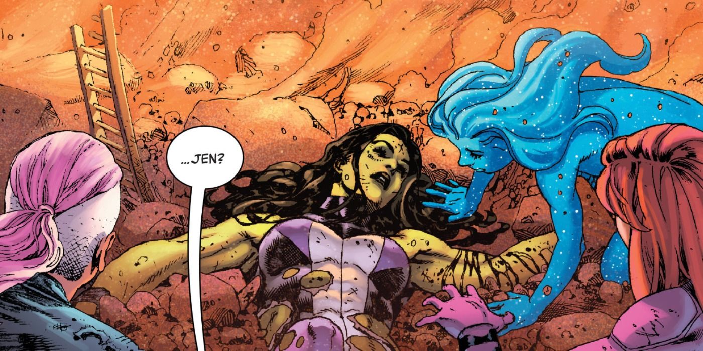 She-Hulk is injured in A-Force comics.