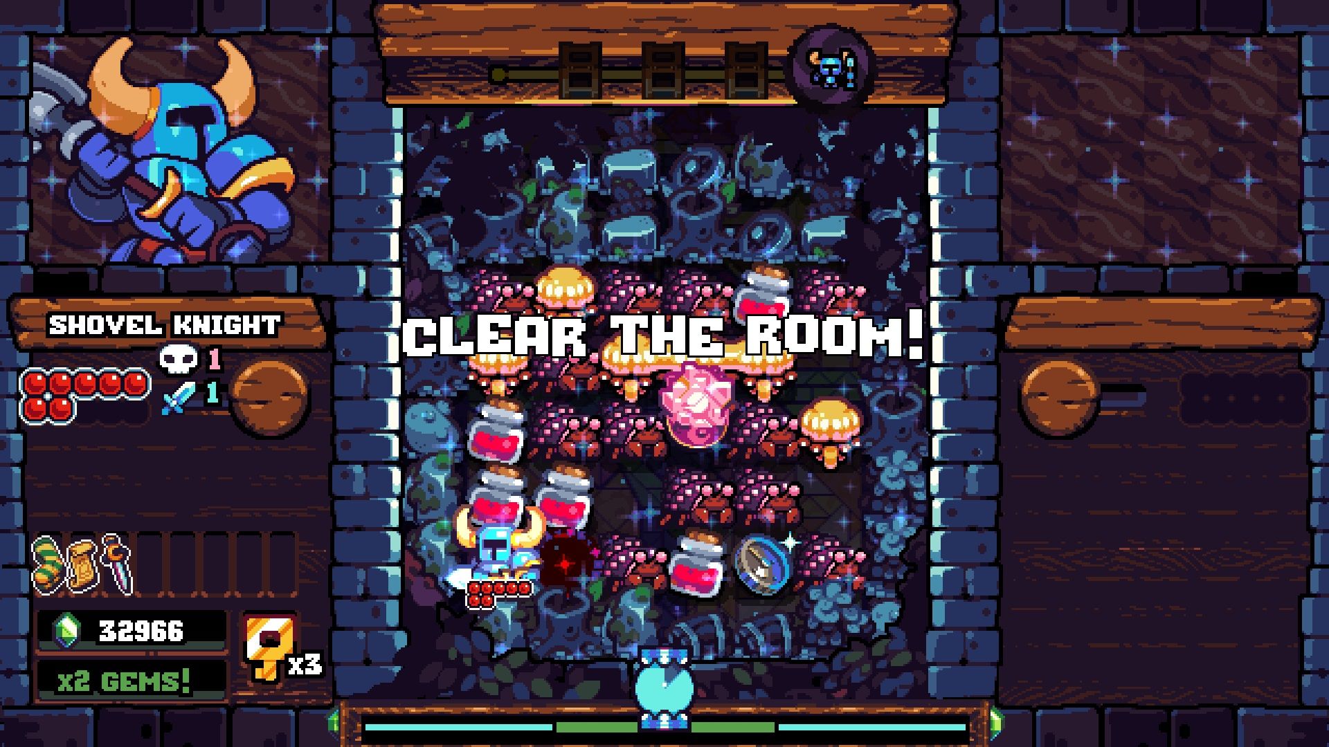 Shovel Knight Pocket Dungeon Clear The ROOM