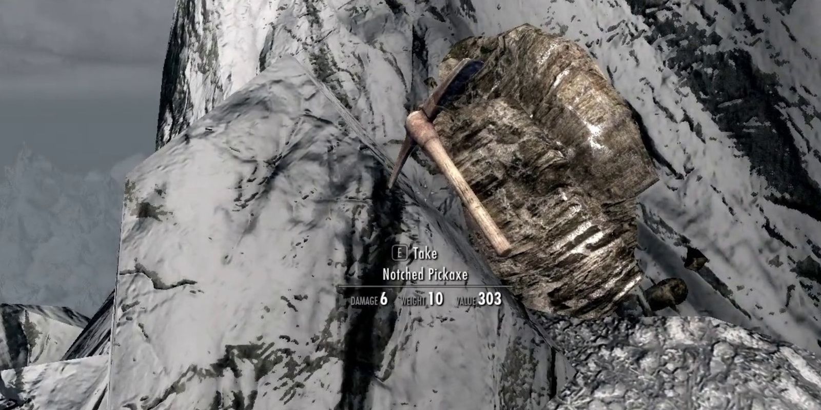 The Notched Pickaxe in Skyrim is a Minecraft Easter egg.