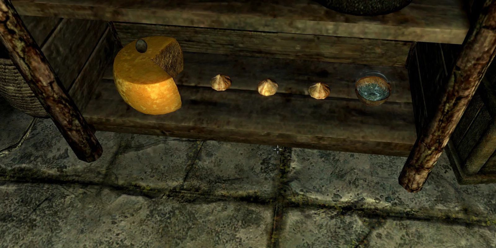 Skyrim&rsquo;s reference to Pac-Man, which recreates the character and Pac-Dots using cheese, garlic, and salt.