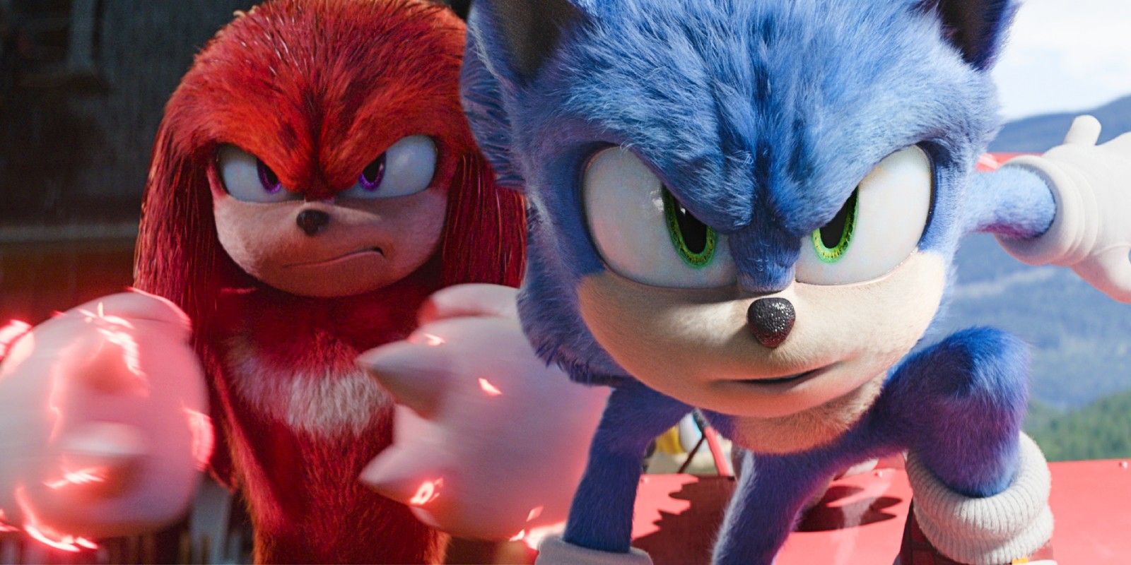 Sonic and Knuckles in Sonice The Hedgehog 2