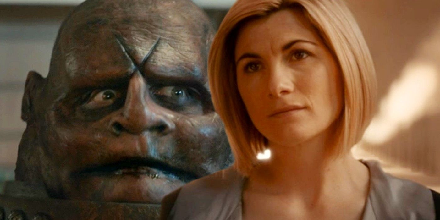 Sontaran and Jodie Whittaker as Thirteenth Doctor in Doctor Who